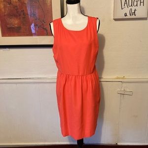 NWT J. Crew Orange Sleeveless Dress